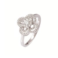 Anneau Davite & Delucchi Femme in Or blanc Diamante 0.47 Ct AA 030737 OS - AA 030737 OS